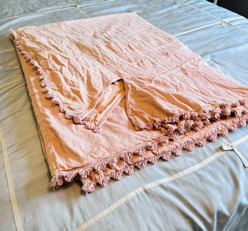 Vtg cotton satin - w,