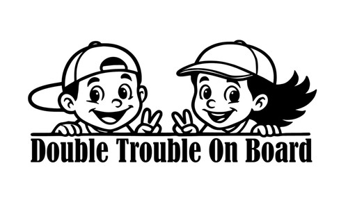 Double trouble board - double, on
