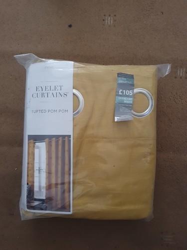 Next yellow eyelet - yellow, curtains