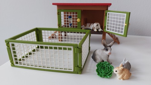 Schleich rabbit hutch - rabbit, &