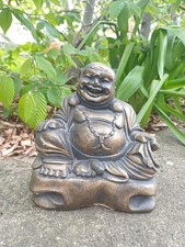 Happy buddha statue bronze - happy,