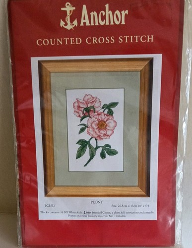 Flower cross stitch kit - cross,