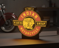 Vintage Indian Motorcycle LED