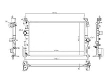 Vauxhall Adam 14-19 Radiator (1.4/1.6 Petrol Models) OP036R003