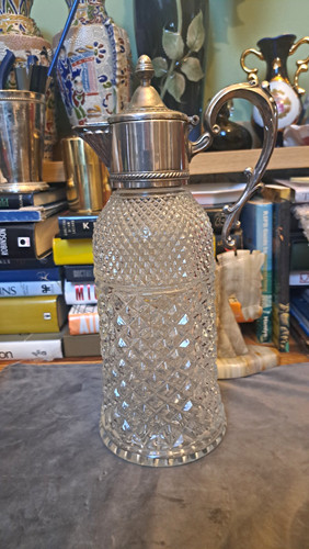 Vintage silver plate and glass - silver-plate,