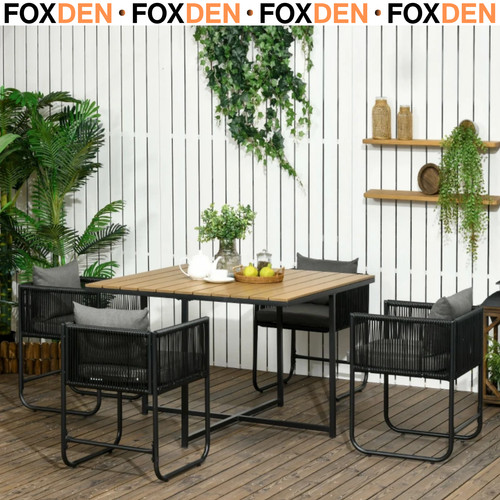 Piece rattan cube dining set - rattan,