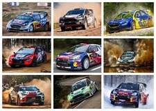 RALLY CARS POSTER - LOTS OF