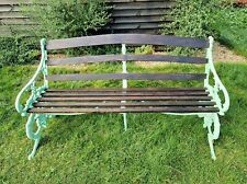 Antique 19th Century Victorian Cast Iron Bench in Coalbrookdale Style Cambridge 