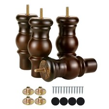 6 Inch Wood Sofa Legs Walnut