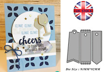 3 Label Dialog Banner Metal Cutting Die Stencil Card Embossing Scrapbooking UK