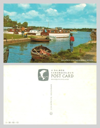 Vintage postcard ranworth - vintage,