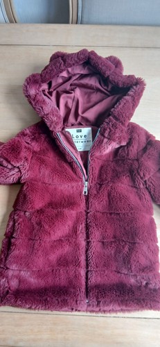 Kids faux fur coat - kids, coat,red