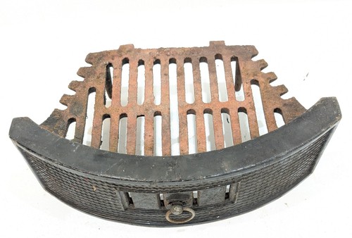 Vintage black enamel curved - black,