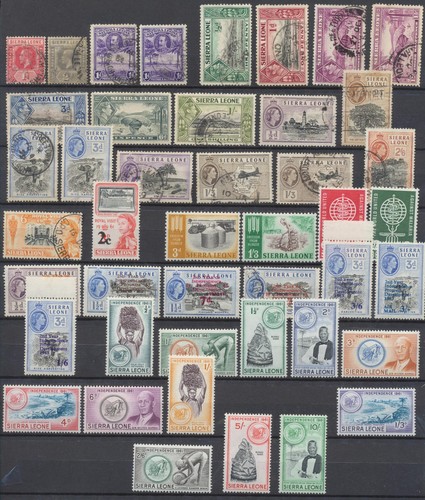 Sierra leone kgv qeii - sierra,