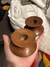 Vintage Short Wood Candle