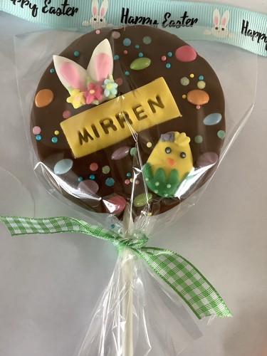 Easter chocolate personalised
