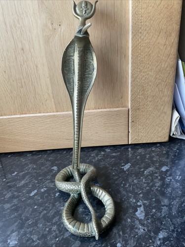 Antique tall brass cobra - brass,