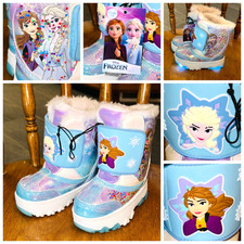 New 6 GIRLS BOOTS SNOW DISNEY