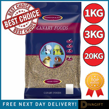 PLAIN CANARY SEED FEED FOR CANARIES FINCHES BUDGERIGARS BUDGIES JOHNSTON & JEFF 