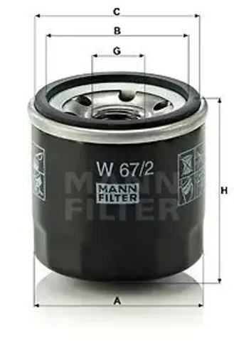 Oil filter spin - oil, w