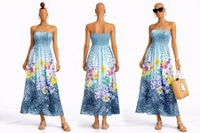 Papis Women L Strapless Floral