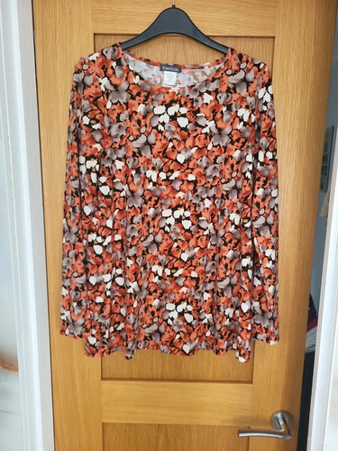 Kim brown patterned long - &,