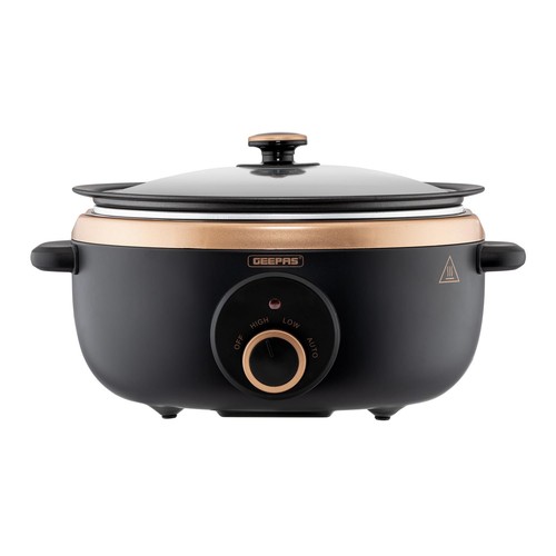 Geepas slow cooker 3 heat - geepas,