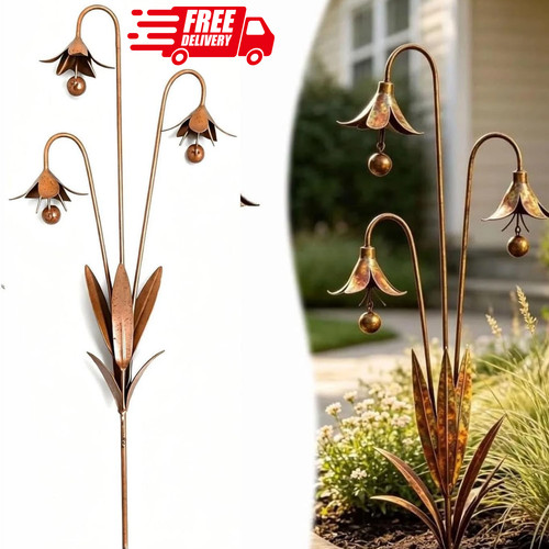 Triple bluebell garden stake - triple,