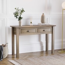 Pine Wood Console Table with 2