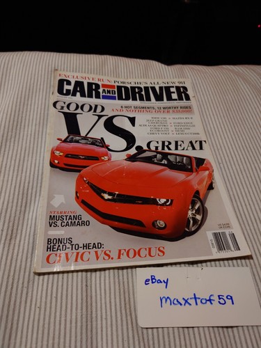 Car and driver magazine august - car,
