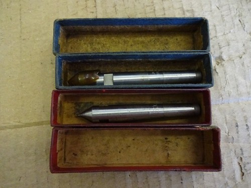 Lathe centres hard and - , soft