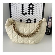 Zara Cream Quilted Leather