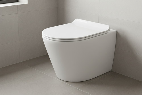 Rimless back wall - wall, toilet