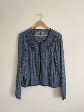 M&S Blue Patterned Cardigan