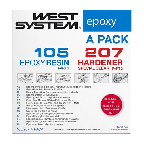 West system pack epoxy resin - system,