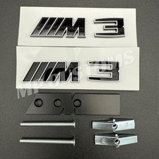 M3 Boot And Grille Badge In Black And Silver Fits BMW 3 Series
