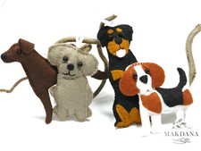 Handmade Felt Dog Ornament