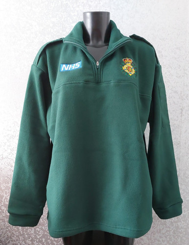Nhs ambulance zip - 1/4, green