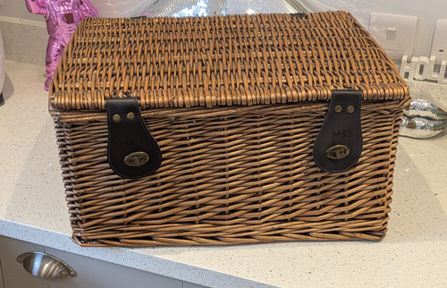Medium size brown wicker - m&s,