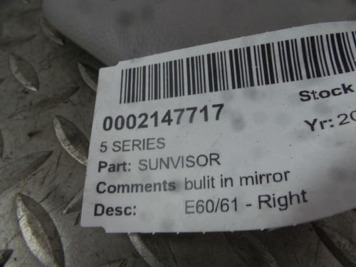 2005 bmw series 51167897606 - bmw, 5