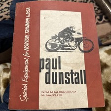 Paul Dunstall Brochure Rare Norton Triumph BSA