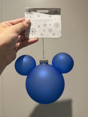 Mickey icon bauble blue - mickey,