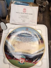 LIVERPOOL FC 'YOU'LL NEVER WALK ALONE' PLATE..From DANBURY MINT..8" DIAMETER.VGC