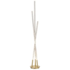Litecraft Floor Lamp Bubble Injected Integrated LED 3 Light - Brass Clearance   