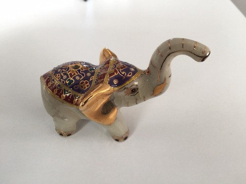Benjarong porcelain elephant - benjarong,