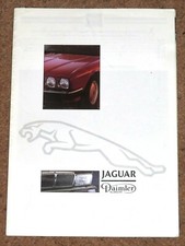 1987 JAGUAR DAIMLER RANGE Sales Brochure Poster - XJS XJ40 XJR-6 Double Six V12