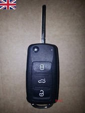 FOR VW Polo GOLF MK6 Touareg 3 Buttons Remote Key FOB shell case and Blank blade
