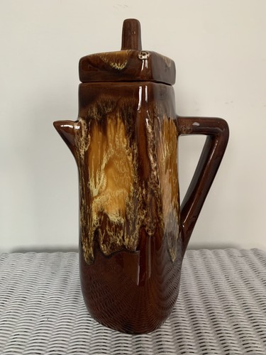 Vintage brown lava glaze - vintage,
