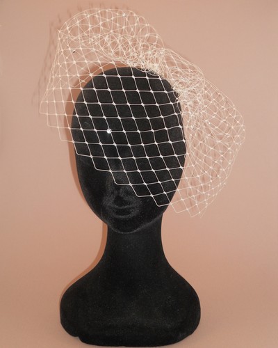 Diamante birdcage veil std - diamante, (std