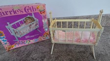 Rare Vintage Boxed 1970's 'Carrie's Crib’ Palitoy with mattress quilt & Pillow